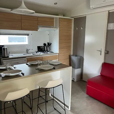 Campingplatz Mobil-home Premium 5 Etoiles Valras-plage Domaine La Yole Vendres
