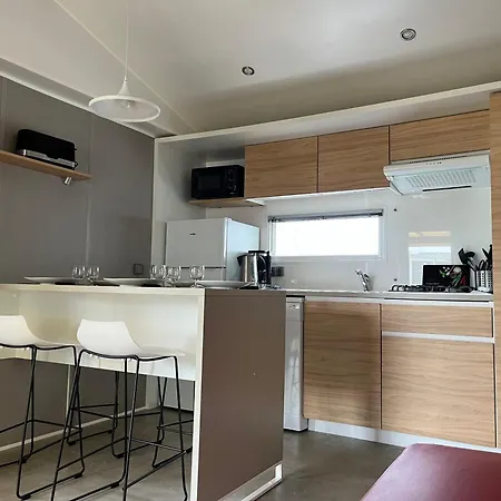 Campingplatz Mobil-home Premium 5 Etoiles Valras-plage Domaine La Yole Vendres