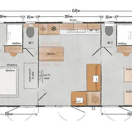 Mobil-home Premium 5 Etoiles Valras-plage Domaine La Yole 캠프장 *